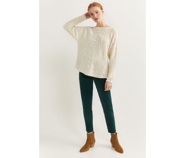 Springfield SS20 Long Sleeve Knitwear Medium For Women - Ivory - Zoom Image 3