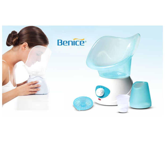 Benice Facial Steamer 100 W -Blue and White - Zoom Image 1