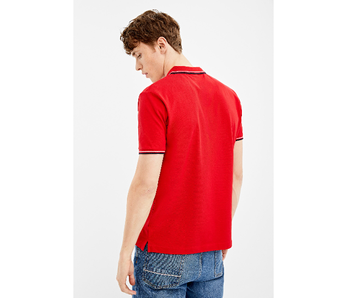 Springfield AW19 Basic Slim Fit Polo T-Shirt X-Large For Men - Red - Zoom Image 2