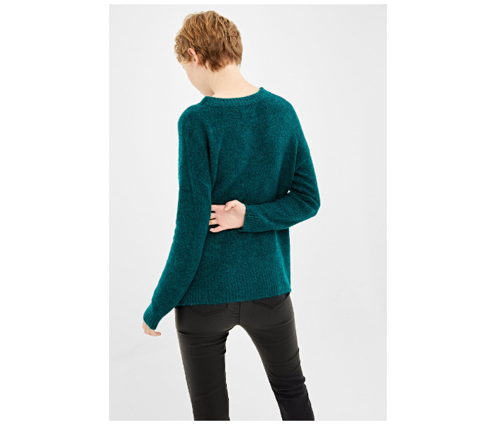 Springfield AW19 Long Sleeve Knitwear Large For Women – Dark Green - Zoom Image 4