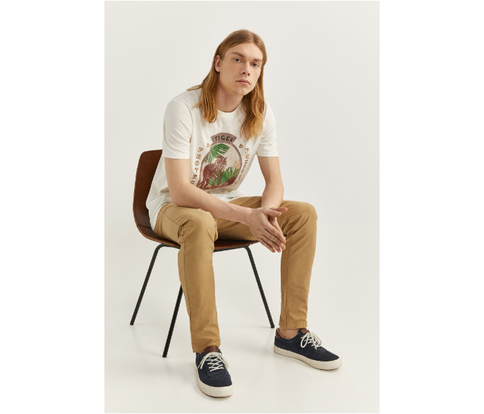 Springfield SS18 SPF Printed Quote Short Sleeve T-shirt Small - Cream - Zoom Image 2