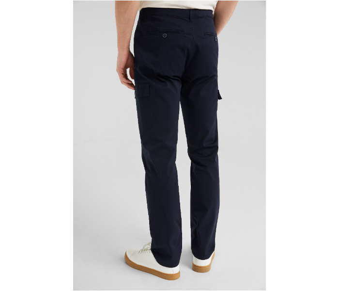 Springfield SS19 Solid Sport Trouser Chinos EU 38 For Men - Dark Blue - Zoom Image 2