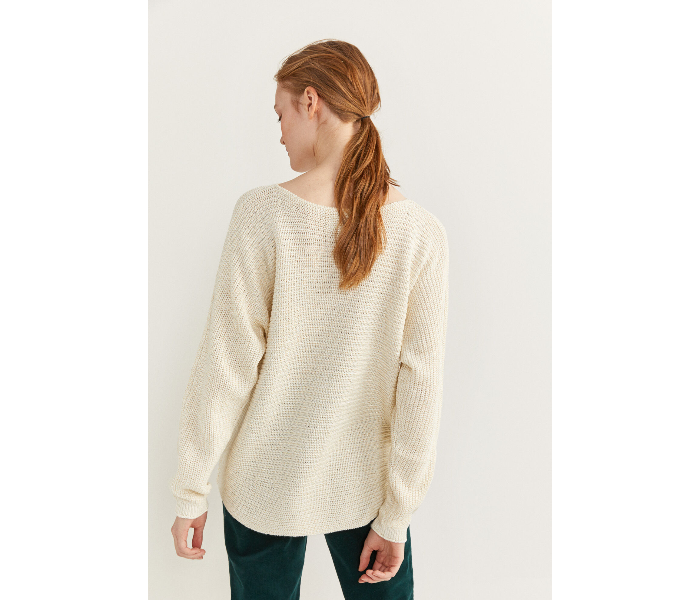 Springfield SS20 Long Sleeve Knitwear Extra Large For Women - Ivory - Zoom Image 3