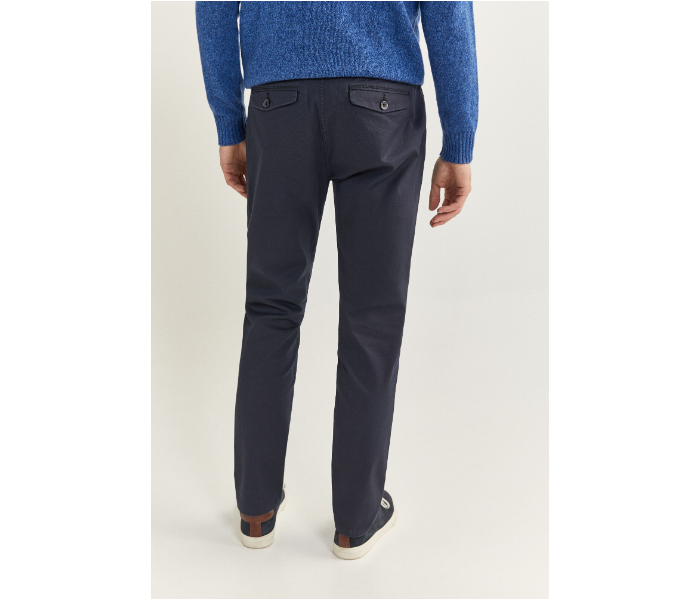 Springfield SS20 Solid Sport Trousers Chinos EU 44 For Men - Indigo - Zoom Image 3