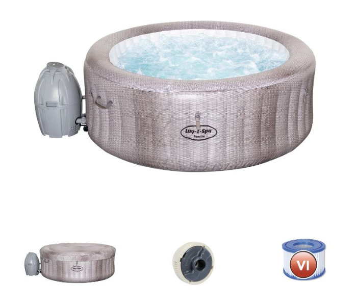 Bestway 1.80m x 66cm Lay-Z-Spa Cancun Airjet - Grey - Zoom Image 3