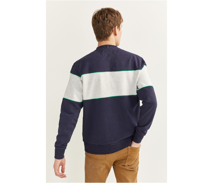 Springfield SS20 Knitwear Sweatshirt XL - Blue and White - Zoom Image 3