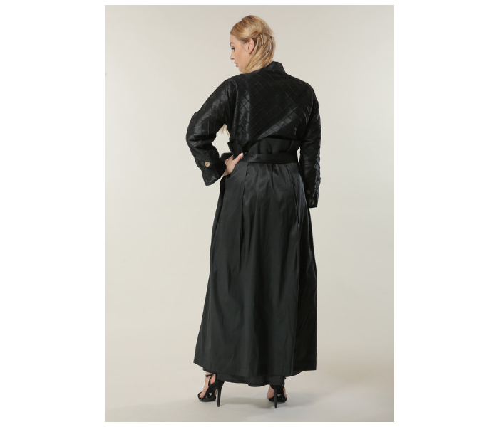 Moistreet Extra Small Uniquely Styled Abaya - Black - Zoom Image 2