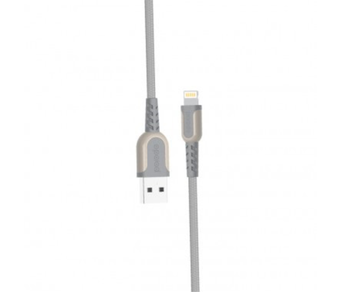 Porodo 1.2 Meter Metal Braided Lightning Cable - Grey - Zoom Image