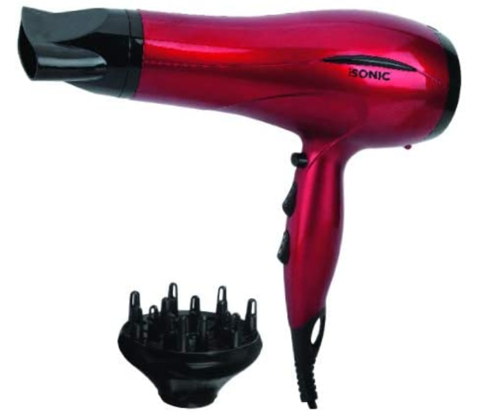 Isonic iH 950 Big Hair Dryer - Maroon - Zoom Image