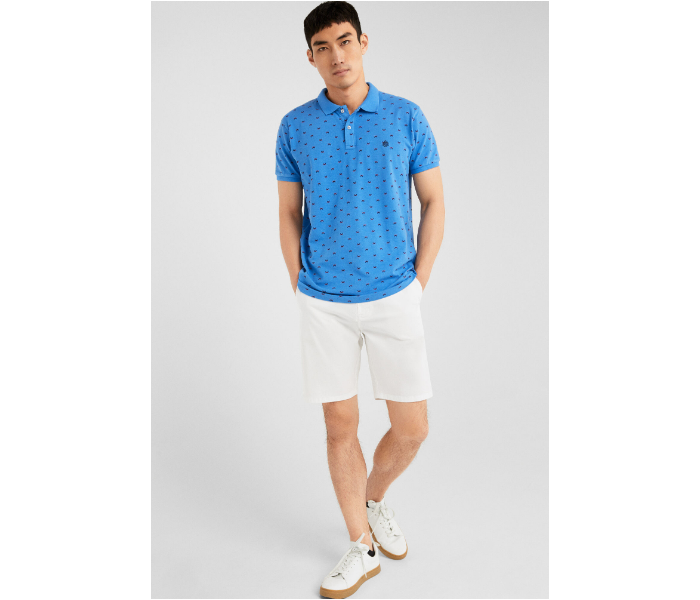 Springfield SS19 Basic Slim Fit Polo T- Shirt X-Small For Men - Blue - Zoom Image 1