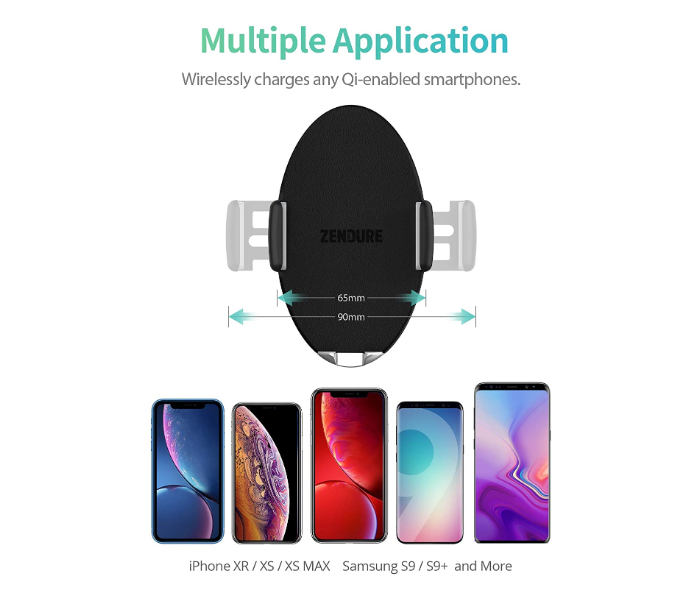 Zendure Q7 10W Wireless Charger Car Mount - Black - Zoom Image 8