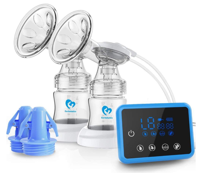 Bellababy Double Electric Breast Feeding Pumps Pain Free Strong Suction Power Touch Panel High Definition Display - Zoom Image 1