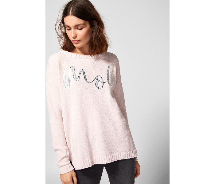 Springfield AW18 Long Sleeve Knitwear Small For Women - Light Pink - Zoom Image 3