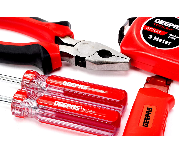 Geepas GT7649N 5 Pcs Combination Tool Set Red, Black - Zoom Image 2