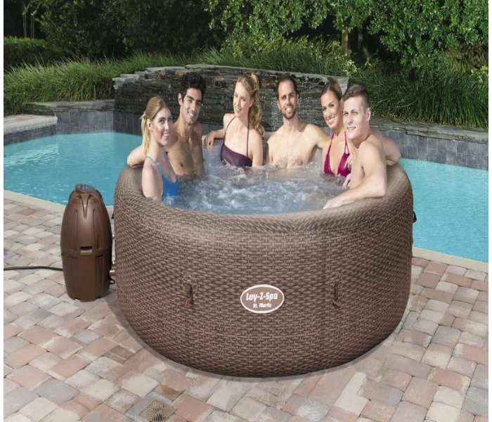 Bestway 2.16M X 71CM Lay-Z-Spa Palm St. Moritz Airjet - Brown - Zoom Image 1