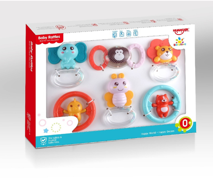 Babylove 33-0132HE Baby Love 6 Pieces Rattle Bell - Zoom Image