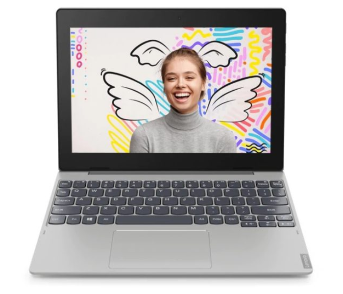 Lenovo Ideapad D330-101GM Laptop 4GB RAM 64GB 10.1 Inch Celeron 1.1GHz Intel UHD Graphics Windows 10 - Mineral Grey - Zoom Image 1