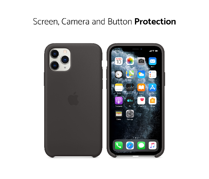 IQ Silicone Case Protector for Apple iPhone 11 Pro - Majestic Black - Zoom Image 2