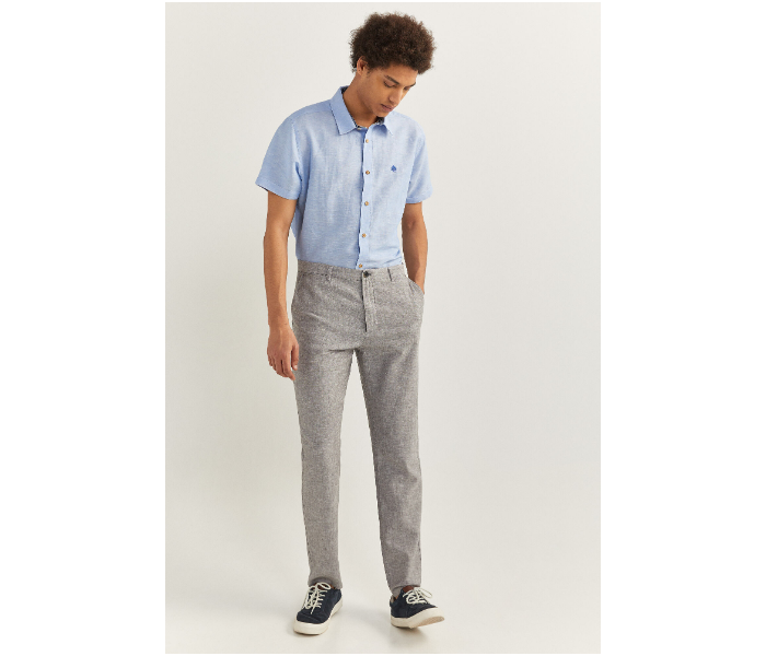 Springfield SS20 Solid Sport Trousers Chinos EU 42 For Men - Grey - Zoom Image 1