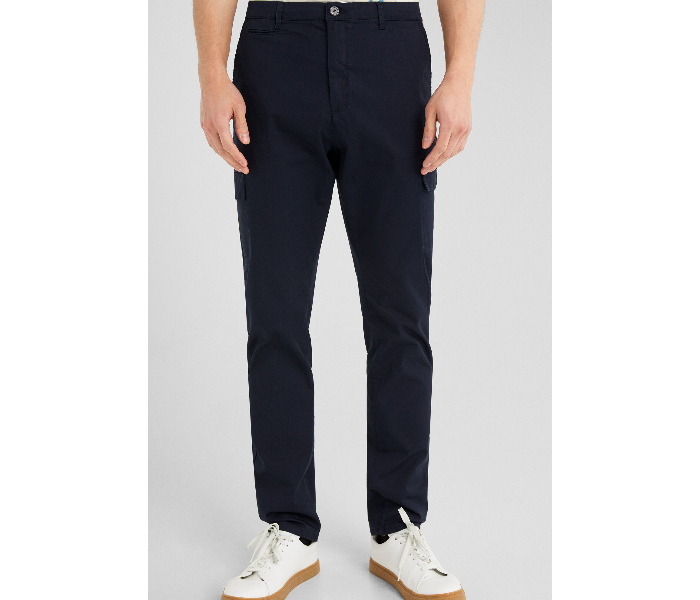 Springfield SS19 Solid Sport Trouser Chinos EU 44 For Men – Dark Blue - Zoom Image 3