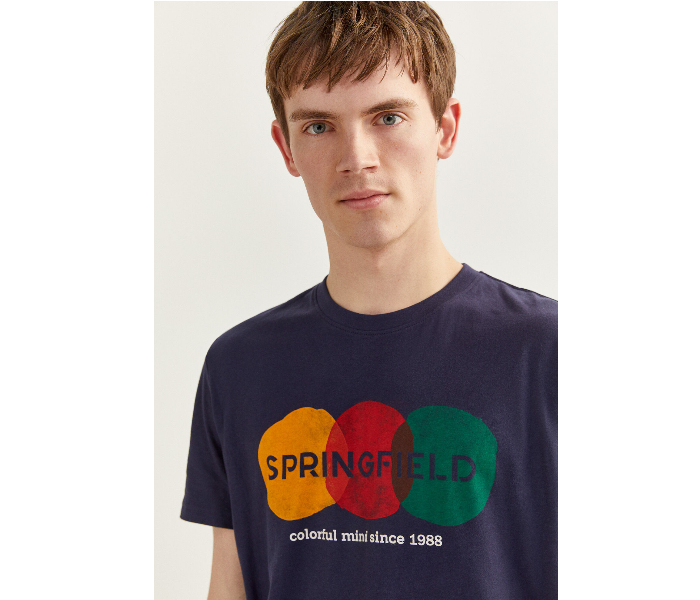 Springfield S20 SPF Short Sleeve T-shirt Medium - Dark Blue - Zoom Image 1