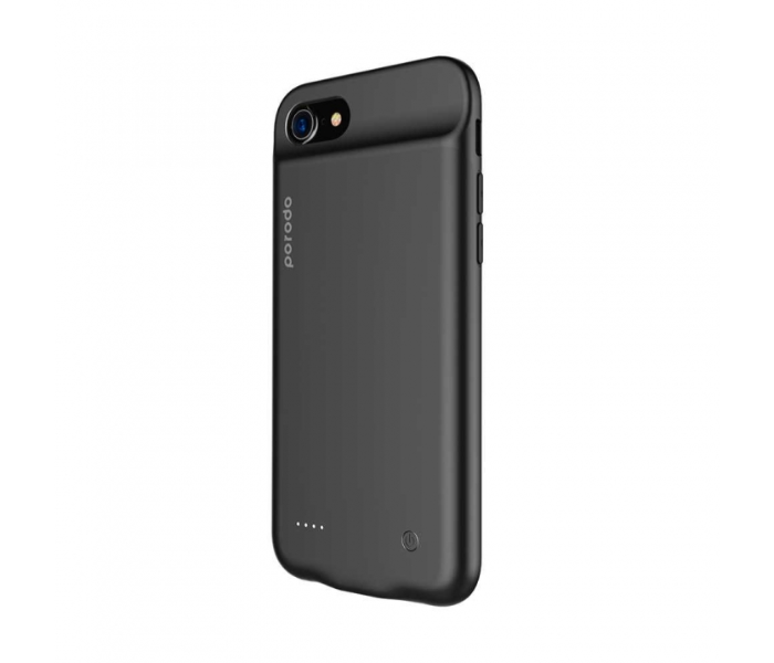 Porodo 3000mAh Battery Case Lightning Connector for iPhone 7 and 8 - Black - Zoom Image 1