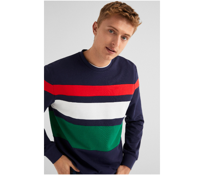 Springfield SS19 Knitwear Sweatshirt Medium For Men - Dark Blue - Zoom Image 1