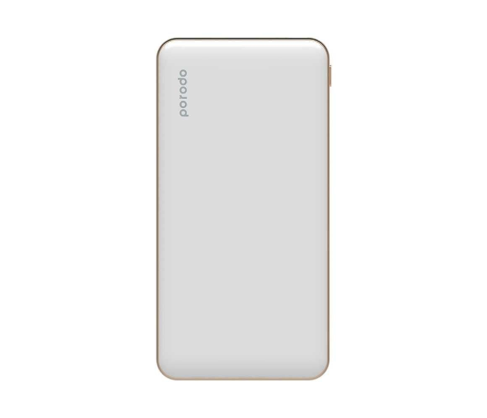 Porodo Super Slim Fashion Series 10000mAh Power Bank with 18W Power Delivery - White - Zoom Image 1