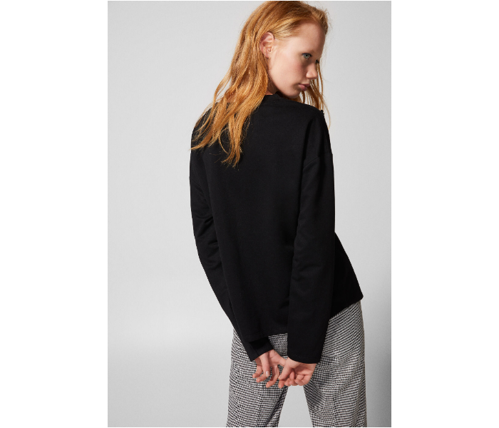 Springfield AW18 Sweat Shirt X-Small For Women - Black - Zoom Image 4