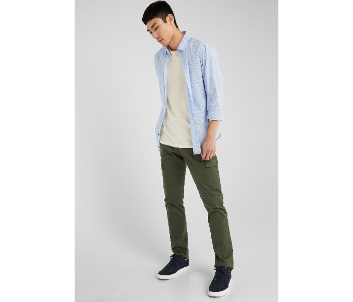 Springfield SS19 Solid Sport Trouser Chinos EU 42 For Men - Dark Green - Zoom Image 1