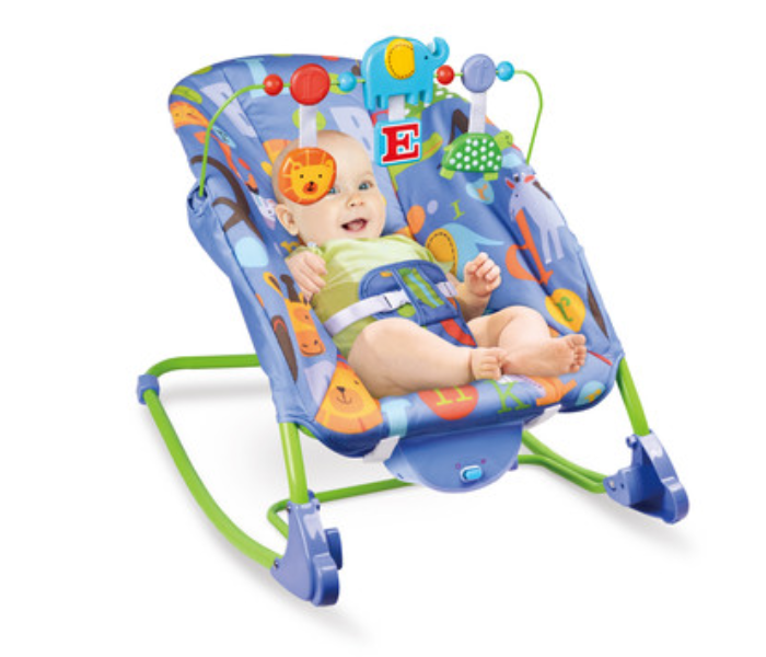 Baby Love 33-1517634 Baby Love Rocking Chair With Music - Blue and Green - Zoom Image 1