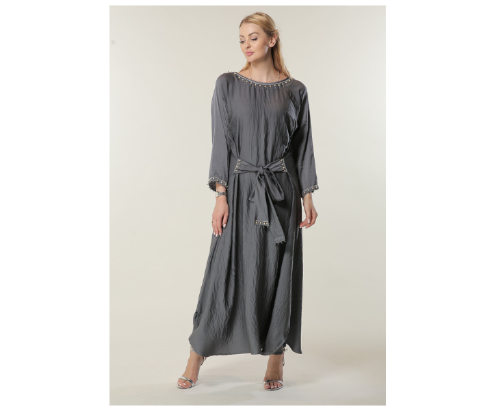 Moistreet Double XL Grey Kaftan - Zoom Image 1