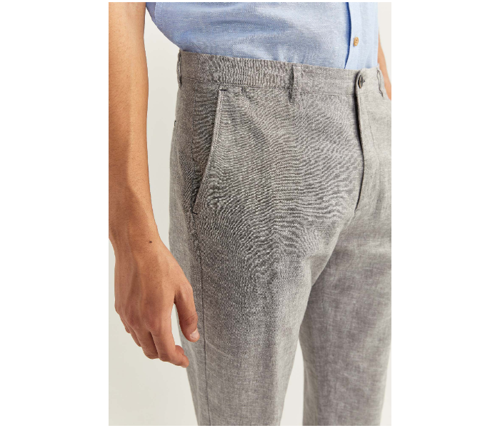 Springfield SS20 Solid Sport Trousers Chinos EU 40 For Men - Grey - Zoom Image 4