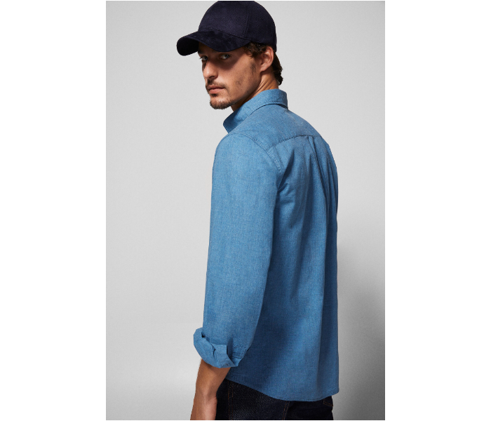 Springfield AW18 Long Sleeve Plain Shirt Small - Light Blue - Zoom Image 2