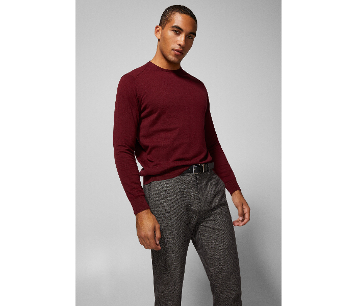 Springfield AW18 Long Sleeve Knitted Jumper Small For Men - Wine - Zoom Image 3