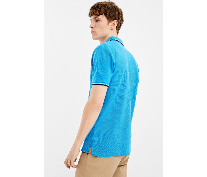 Springfield AW19 Basic Solid Slim Fit Polo T-Shirt XX-Large For Men - Teal - Zoom Image 2