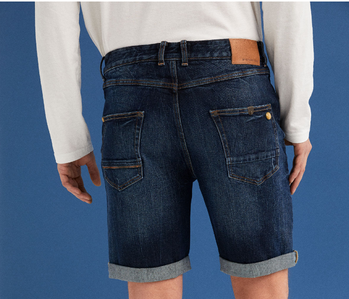 Springfield Denim Bermudas EU 38 - Dark Blue - Zoom Image 4