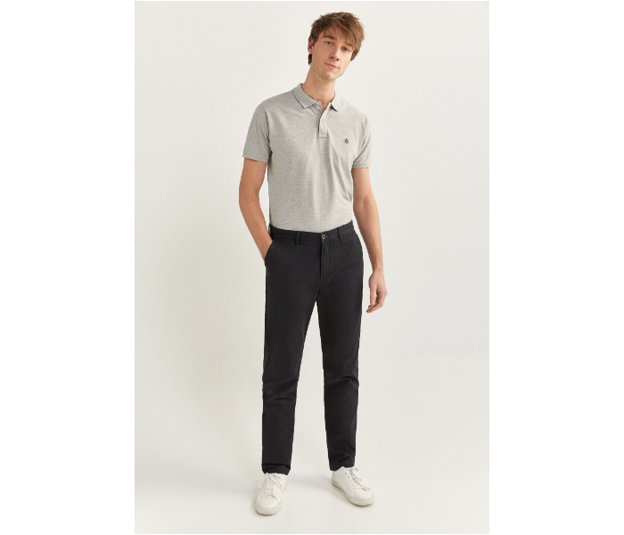 Springfield SS20 Solid Sport Trousers Chinos EU 38 For Men - Black - Zoom Image 1