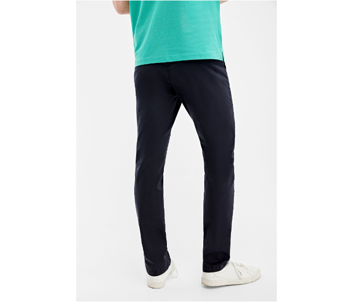 Springfield AW19 Solid Sport Trouser Chinos EU 42 For Men – Dark Blue - Zoom Image 2