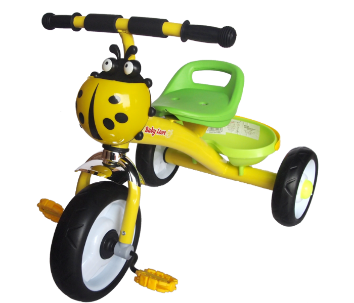 Babylove 25-188 Baby love Children Tricycle - Yellow and Green - Zoom Image