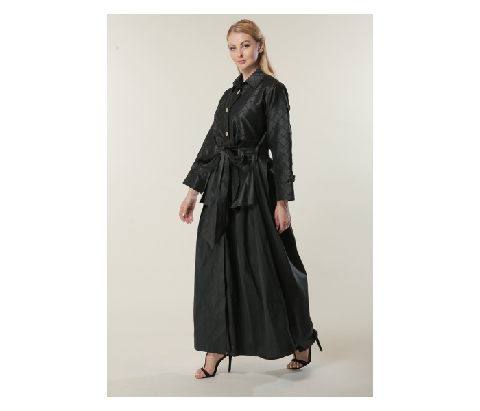 Moistreet Small Uniquely Styled Abaya -Black - Zoom Image 2