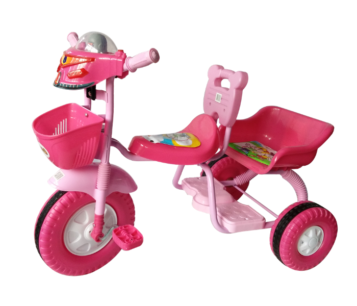 Babylove 25-108D Baby love Tricycle Double Seat - Pink - Zoom Image