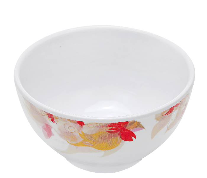 Royalford RF5102 3.5-inch Flower Carnival Melamine Ware Rice Bowl - White - Zoom Image 2