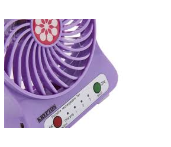 Krypton KNF6037 Mini Rechargeable Fan Purple - Zoom Image 4