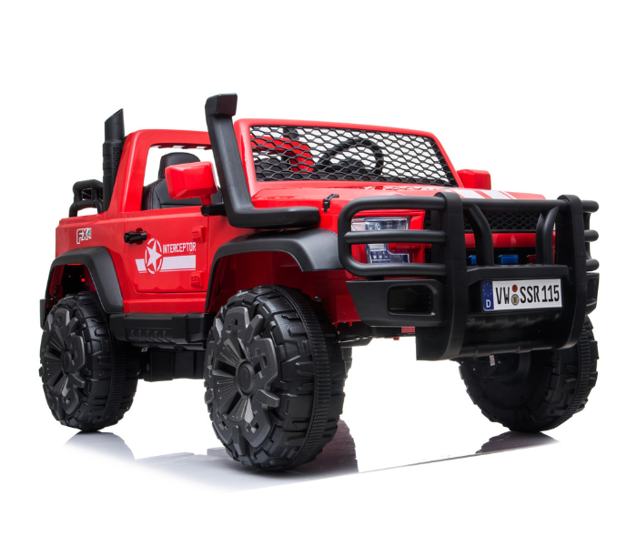 Babylove 29-026A Fc-Jeep Wrangler Rechargable Car With Remote And 2motor Music And Light - Red - Zoom Image 5