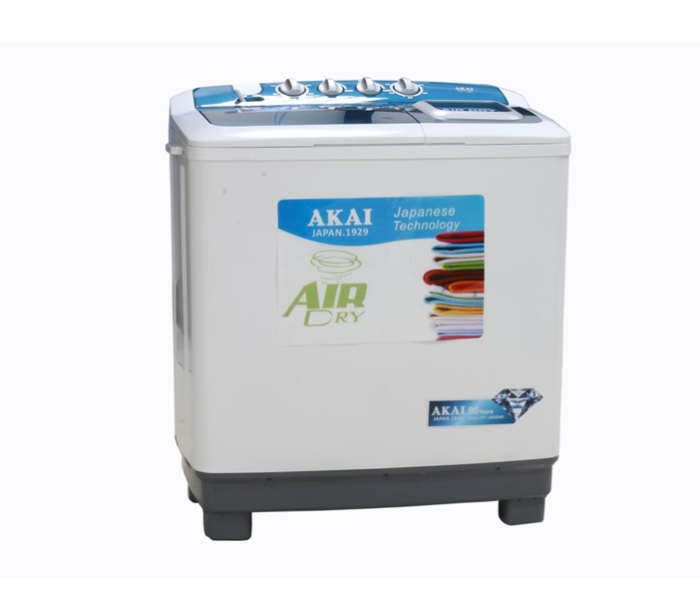 Akai ATT-700M 6Kg Twin Tub Semi Automatic Washing Machine - Blue and White - Zoom Image