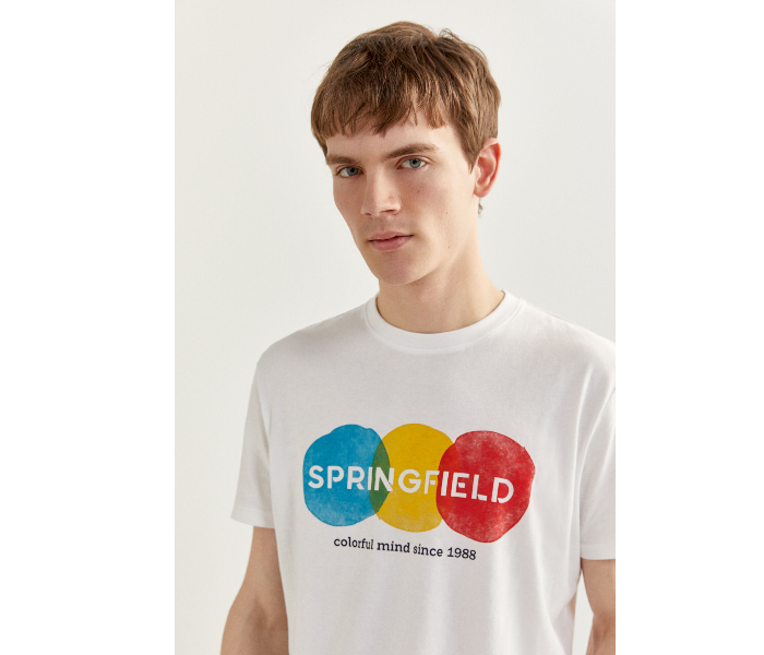 Springfield SS20 SPF Short Sleeve T-shirt XL - White - Zoom Image 4