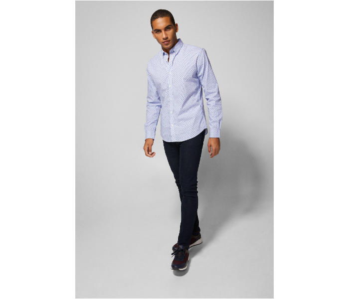 Springfield AW18 Long Sleeve Stripped Business Shirt X-Small For men - Blue - Zoom Image 2