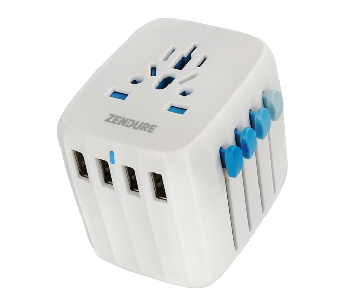 Zendure Passport Universal Wall Charger With Self Resetting Fuse - Dark White - Zoom Image