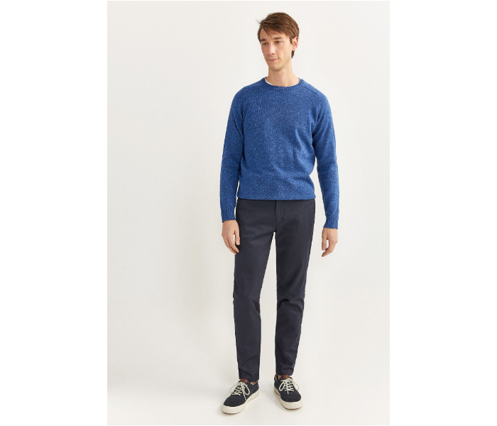 Springfield SS20 Solid Sport Trousers Chinos EU 40 For Men - Indigo - Zoom Image 1